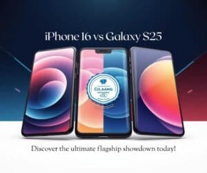 iPhone 16 vs Galaxy S25 side-by-side comparison